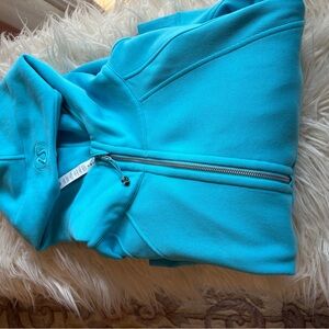 Lululemon Turquoise Half Zip-Up Hoodie M/L